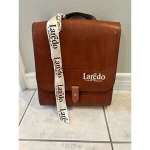 Real Leather Saddle Messenger Bag Satchel with Snap Holders RA Racio Aguayo